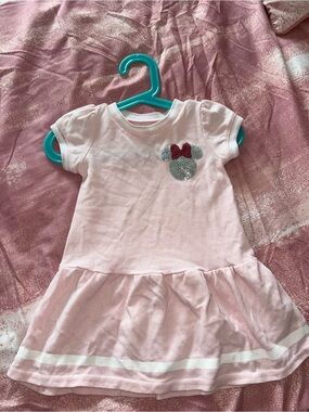 Disney Pink Sequin Minnie Mouse Dress